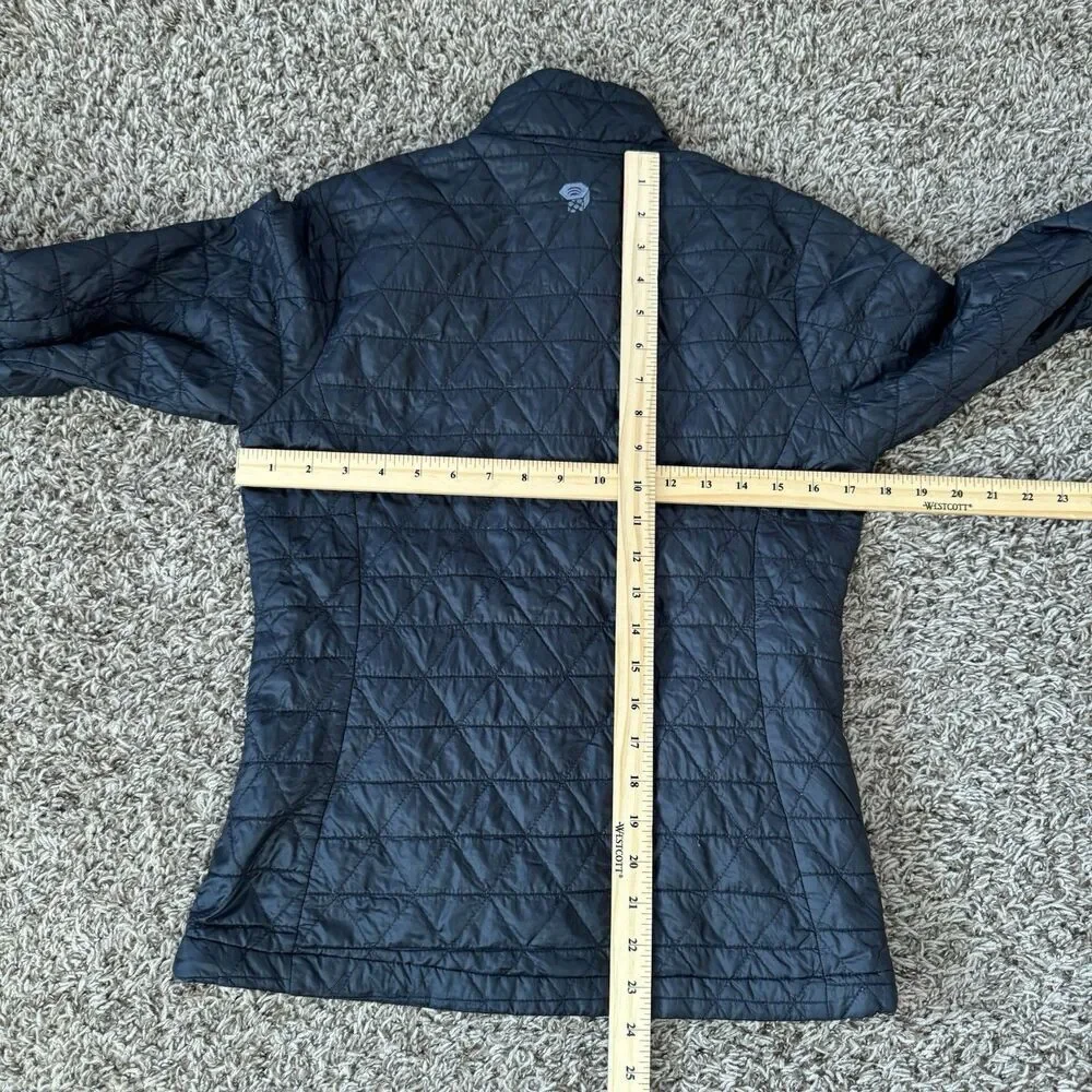 Mountain Hardwear Jacket Womens XS Black Thermal Q Elite Quilted Puffer Full Zip - Picture 9 of 9